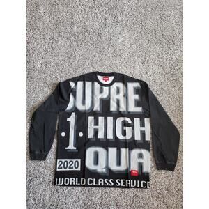 Supreme World Class Black Long Sleeve Top T-shirt L New Cotton